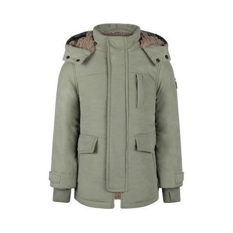 Koko Noko W24 Jacket parka with hood water repellent Faded green Q52816-37