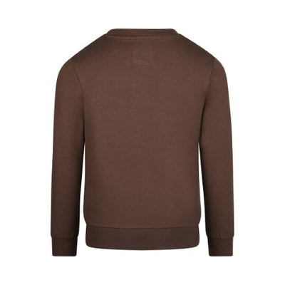 Koko Noko W24 Sweater with crewneck  Dark brown Q52829-37