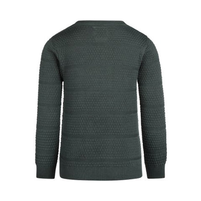 Koko Noko W24 Sweater with crewneck Dark green Q52856-37