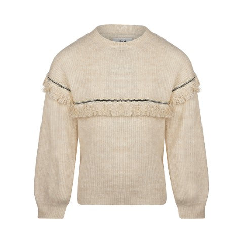 Koko Noko W24 Sweater dropped shoulder  Off white Q52943-37