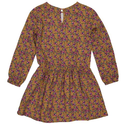 Quapi W23 AAFKEQW232 AOP B A F DRESS AOP Brown Almond Floral