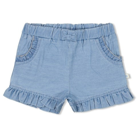 Feetje S24 Short ruches - Summer Denims L.blauw denim S2403 52100406