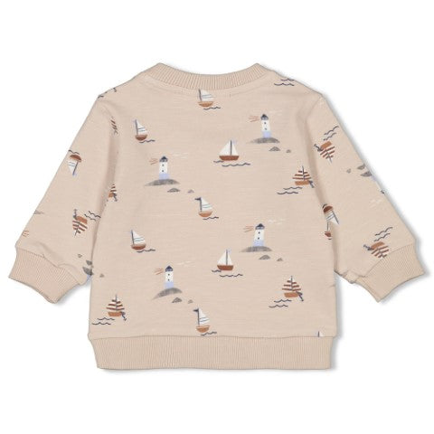 Feetje S24 Sweater AOP - Let's Sail Zand S2418 51602294