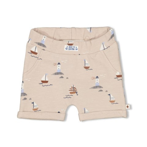 Feetje S24 Short AOP - Let's Sail Zand S2418 52100371