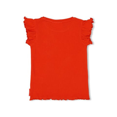 Jubel S24 T-shirt rib - Berry Nice Rood S24J3 91700390