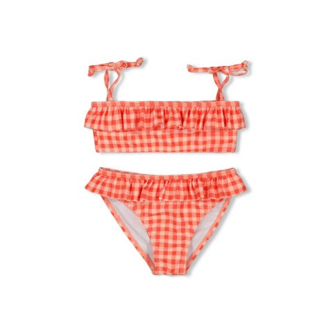 Jubel S24 Geruite bikini - Berry Nice Rood S24J3 93200008