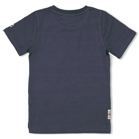 Sturdy S24 T-shirt borstzakje - The Getaway Indigo S24S1 71700417