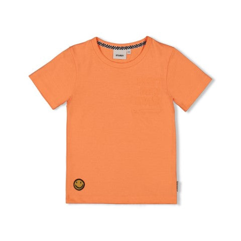 Sturdy S24 T-shirt - Checkmate Neon Oranje S24S3 71700431