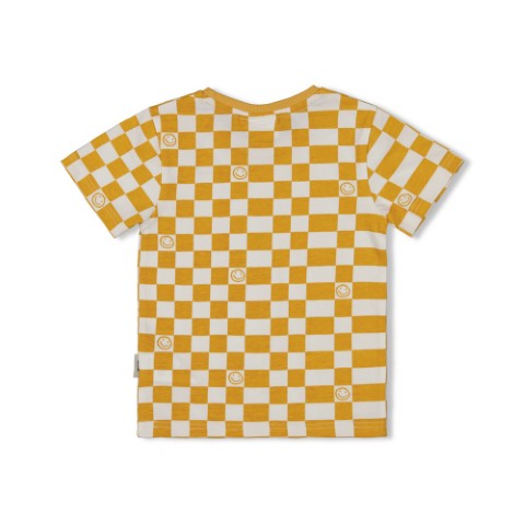 Sturdy S24 T-shirt AOP - Checkmate Geel S24S3 71700437