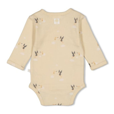 Feetje S25 Wikkelromper AOP rib - Special Delivery Creme S2511 50200231