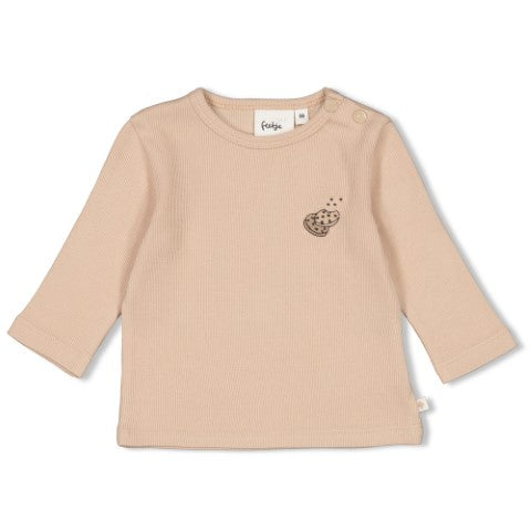 Feetje S25 Longsleeve rib - Cute Cookie Zand S2512 51602496