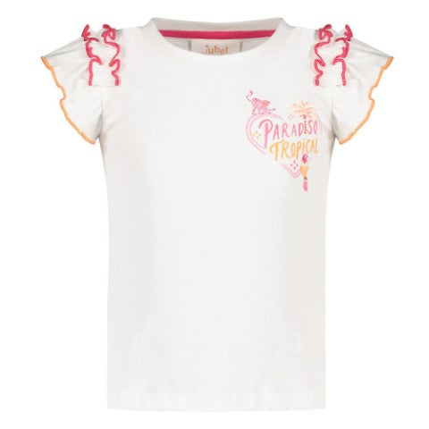Jubel S25 T-shirt ruches - Samba Shake Offwhite S25J3 91700412