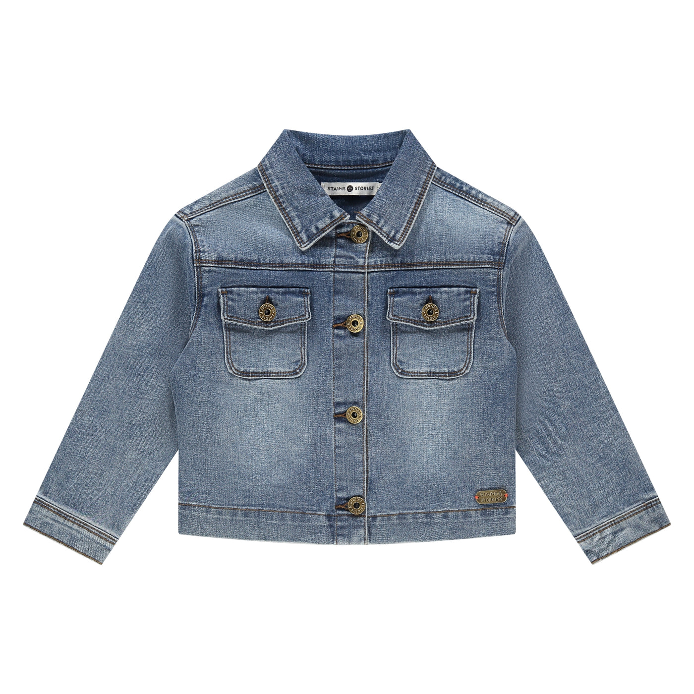 Stains & Stories W25 girls denim jacket Outdoor Jackets blue denim SSA25408150