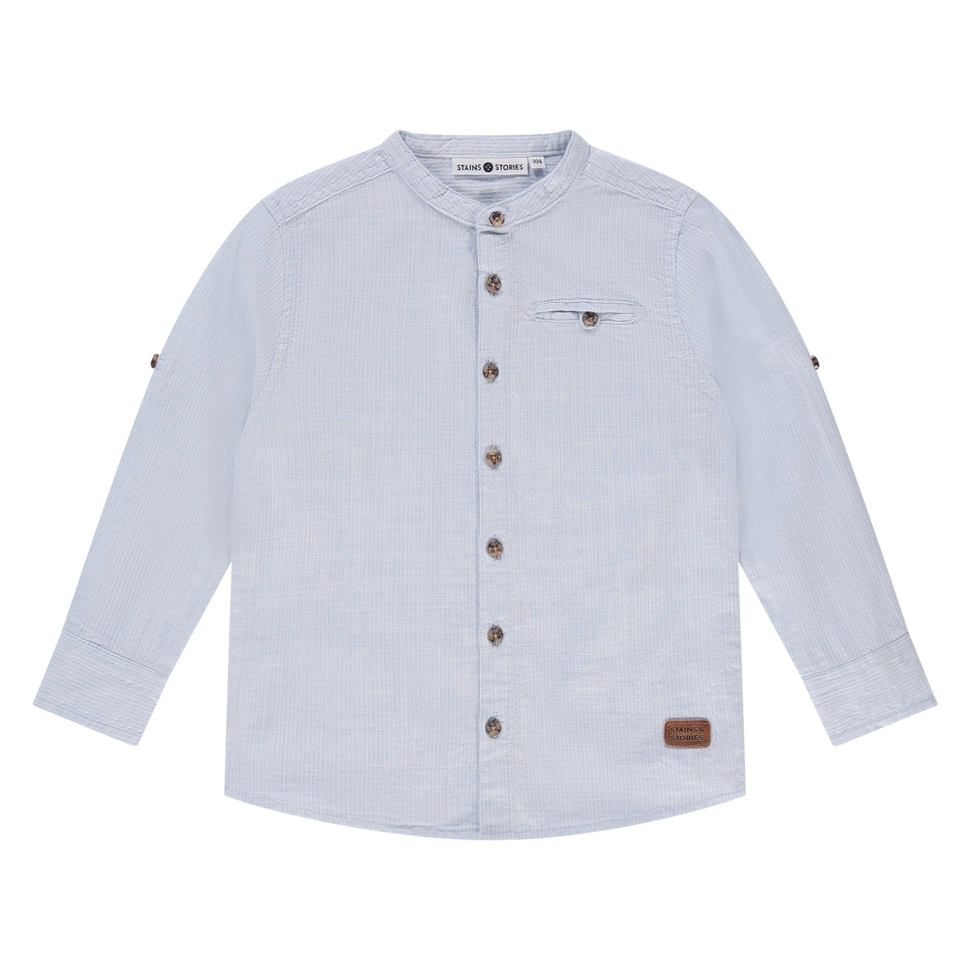 Stains and Stories S25 boys shirt long sleeve light blue SSA25207521