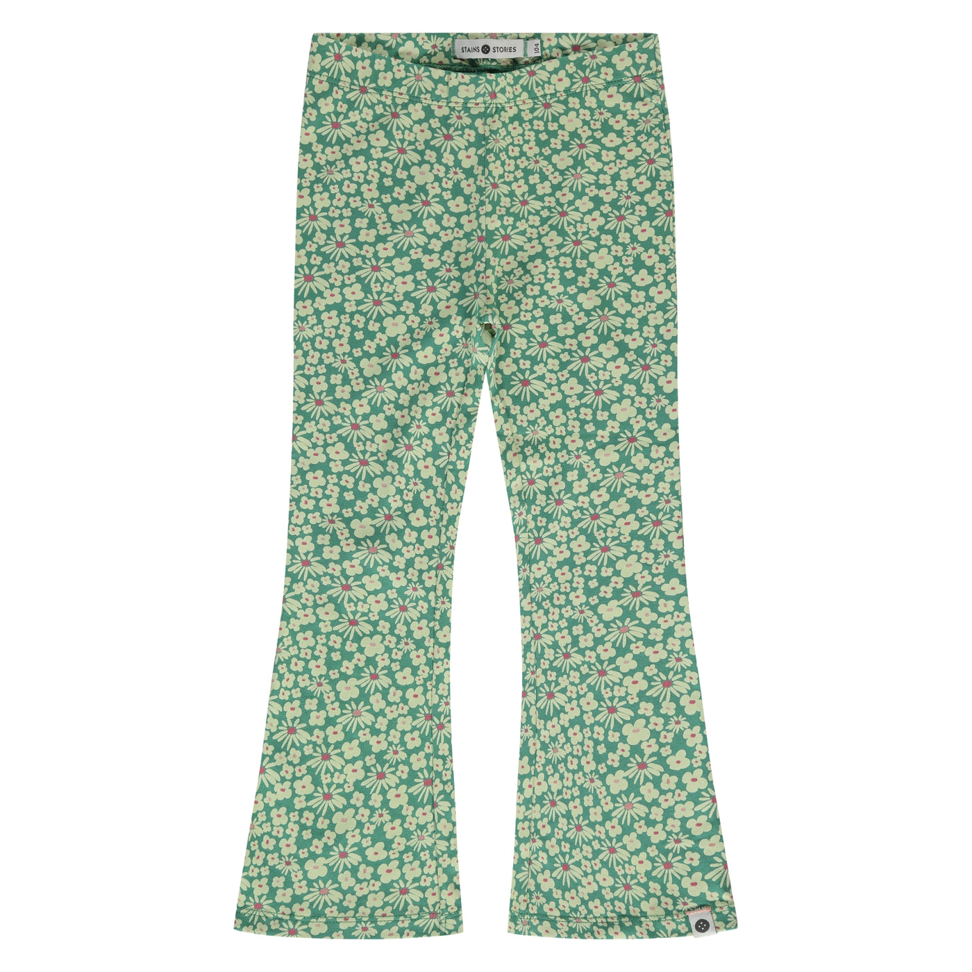Stains and Stories S25 girls flared pants grass SSA25208226