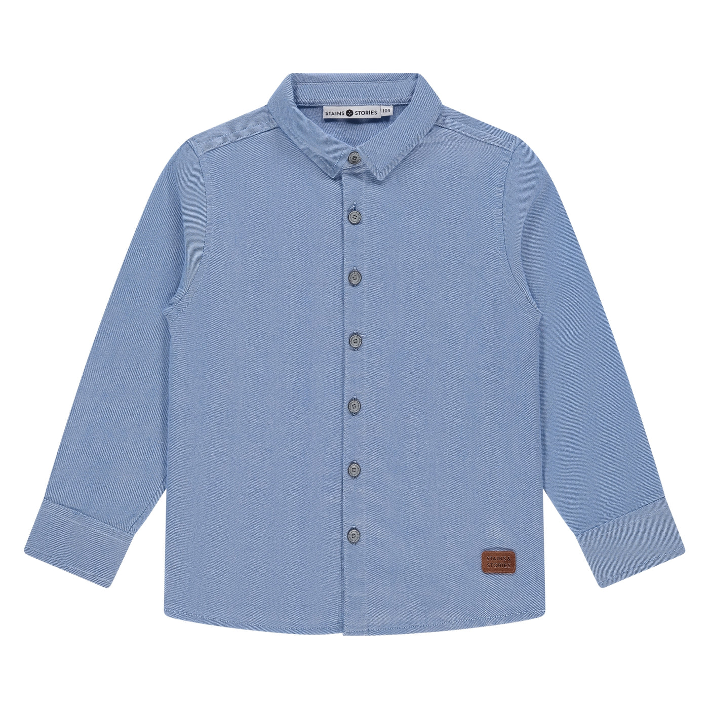 Stains & Stories W25 Blouses and shirts boys shirt long sleeve blue SSA25507573 SSA-00003