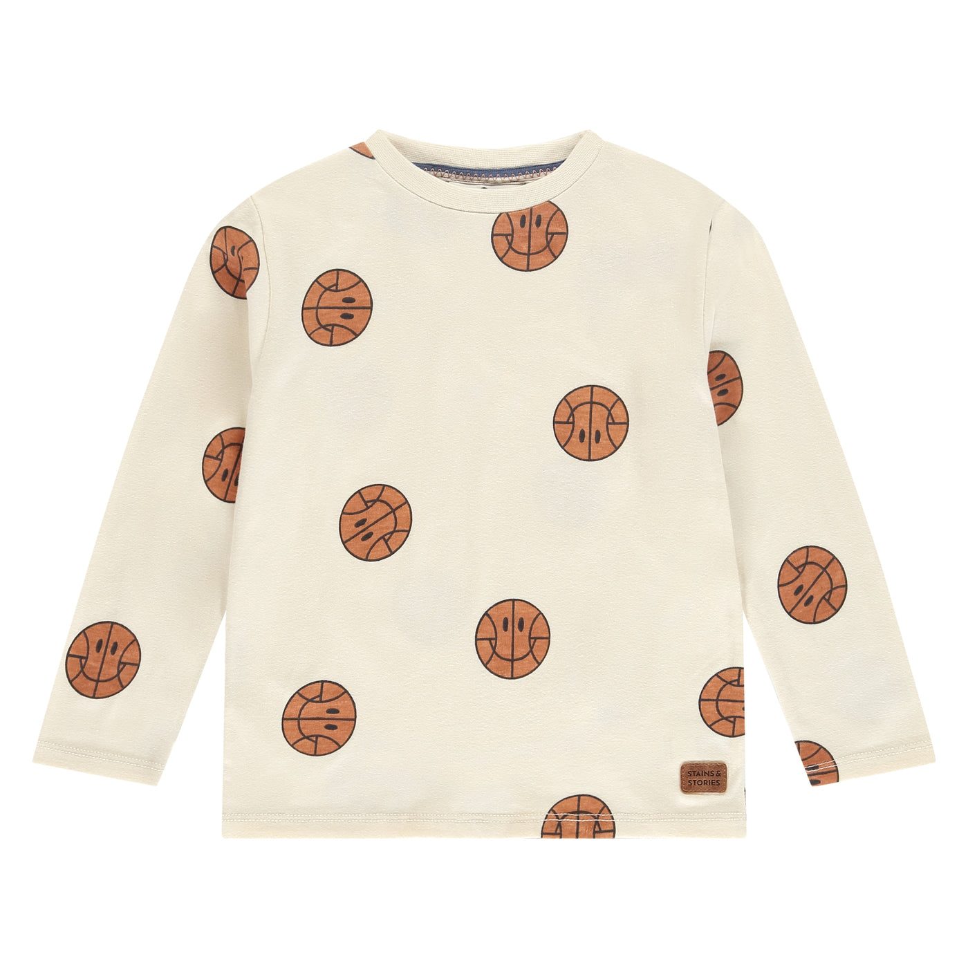 Stains & Stories W25 T-shirts, polos and tops boys t-shirt long sleeve off white SSA25507675 SSA-00024