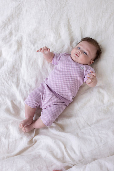Feetje Wafelpyjama Shortama wafel - Summer Special Lila 305577