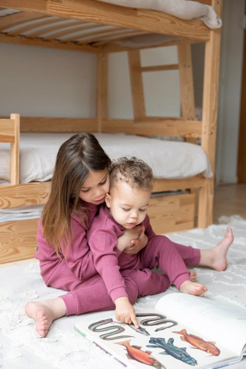 Feetje Wafelpyjama - Family Limited Edition Berry 305578