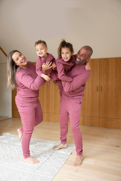Feetje Wafelpyjama - Family Limited Edition voor VOLWASSENEN Berry 3055783