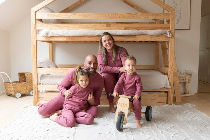 Feetje Wafelpyjama - Family Limited Edition Berry 305578
