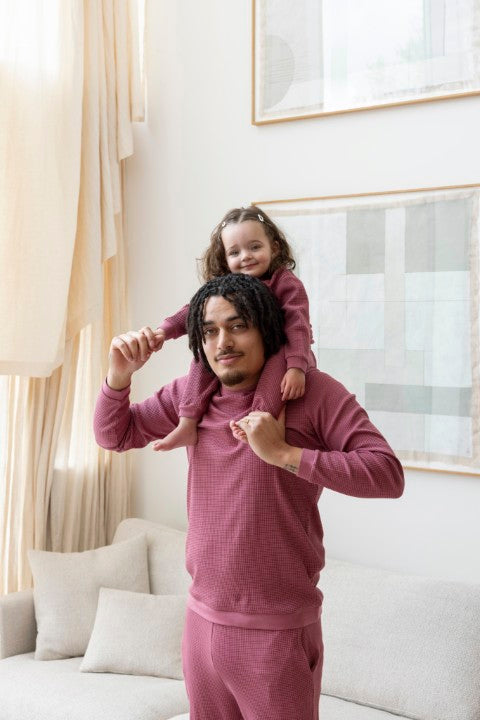 Feetje Wafelpyjama - Family Limited Edition voor VOLWASSENEN Berry 3055783