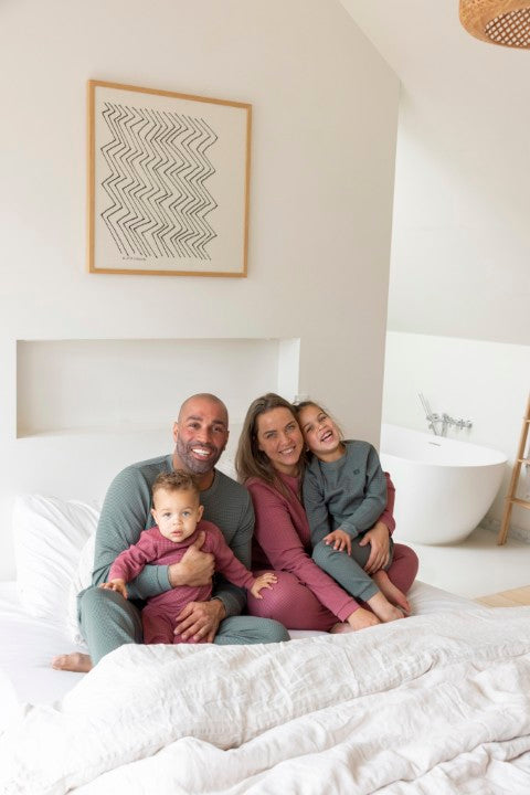Feetje Wafelpyjama - Family Limited Edition voor VOLWASSENEN Zeegroen 3055793