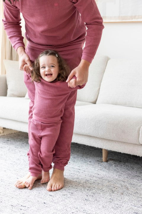 Feetje Wafelpyjama - Family Limited Edition voor VOLWASSENEN Berry 3055783