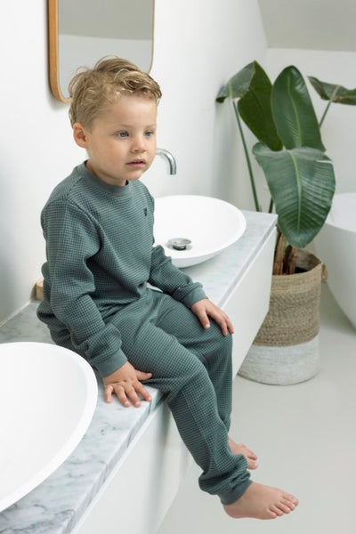 Feetje Wafelpyjama - Family Limited Edition Zeegroen 305579