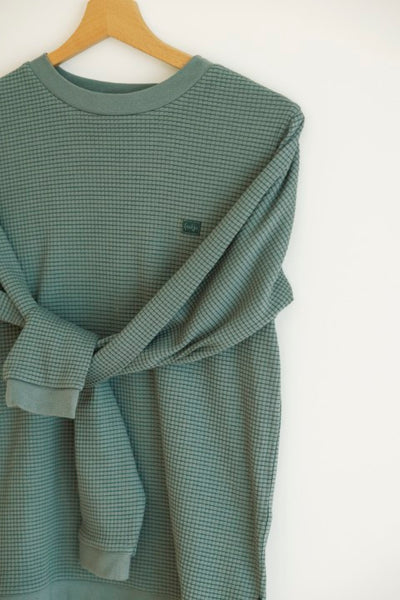 Feetje Wafelpyjama - Family Limited Edition voor VOLWASSENEN Zeegroen 3055793