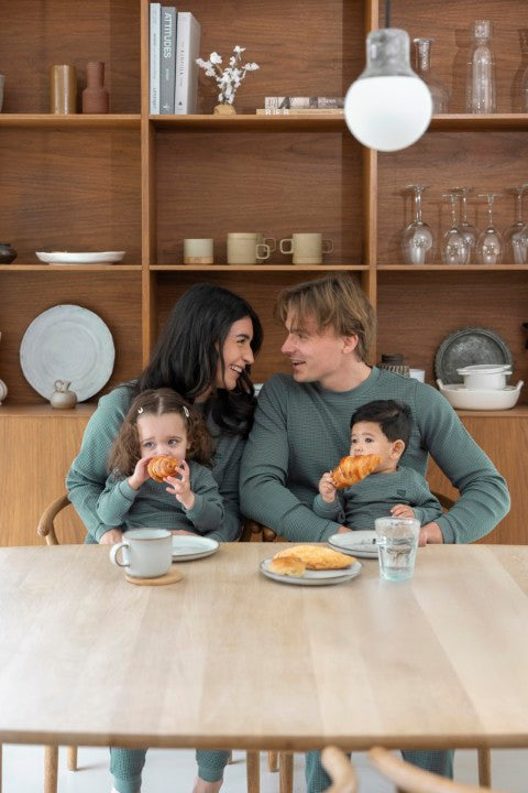 Feetje Wafelpyjama - Family Limited Edition voor VOLWASSENEN Zeegroen 3055793
