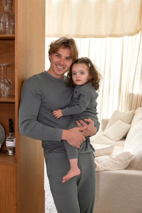 Feetje Wafelpyjama - Family Limited Edition voor VOLWASSENEN Zeegroen 3055793
