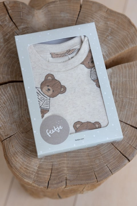 Feetje Teddy Bear - Premium Sleepwear by Feetje Offwhite melange 50500088