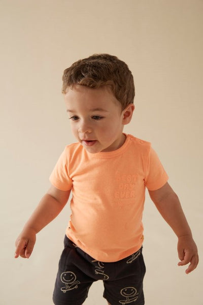 Feetje S24 T-shirt - Checkmate Neon Oranje S2436 51700884