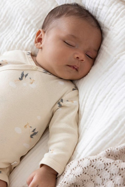 Feetje S25 Wikkelromper AOP rib - Special Delivery Creme S2511 50200231