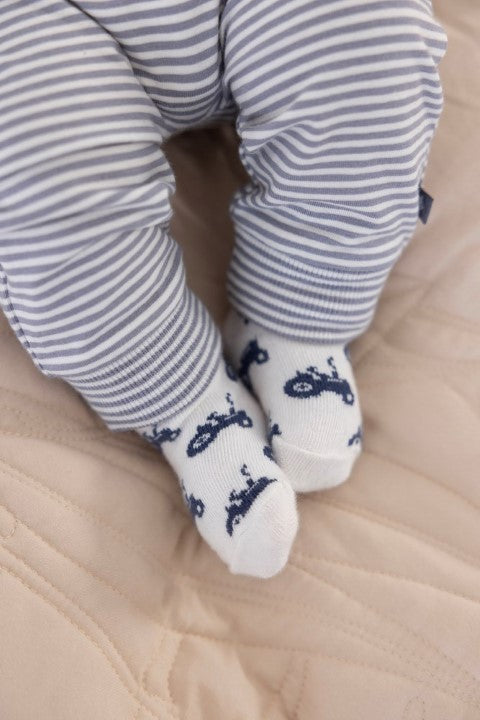 Feetje S25 Broek streep - Farm Life Indigo S2514 52202325