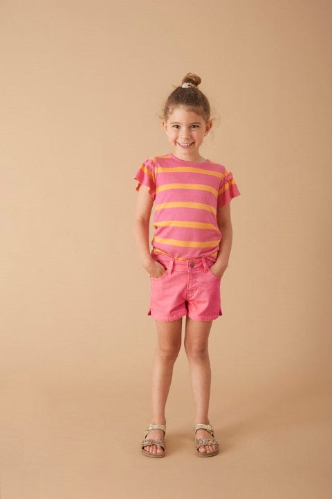 Jubel S25 T-shirt streep - Samba Shake Roze S25J3 91700406