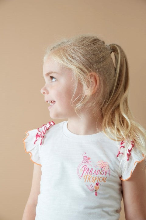 Jubel S25 T-shirt ruches - Samba Shake Offwhite S25J3 91700412