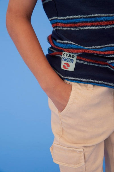 Sturdy S25 T-shirt streep - The Good Life Marine S25S1 71700453