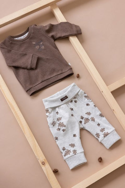 Feetje w24 Broek AOP - Acorn Grijs melange W2418 52202231 665