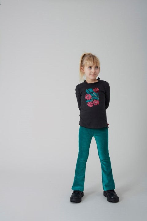 Jubel w24 Flared broek velours rib - Girls Club Teal W24J2 92200446 095