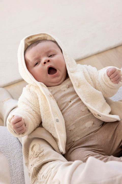 Feetje W25  W2512 Omkeerbaar teddy jasje met capuchon - Sleepy Sheepy Creme 51800350