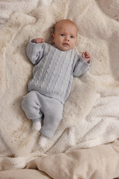 Feetje W25  W2513 Broek gebreid - The Knits Blauw melange 52202456