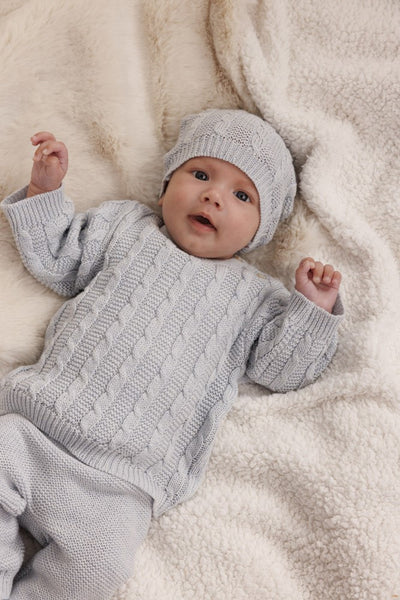 Feetje W25  W2513 Broek gebreid - The Knits Blauw melange 52202456