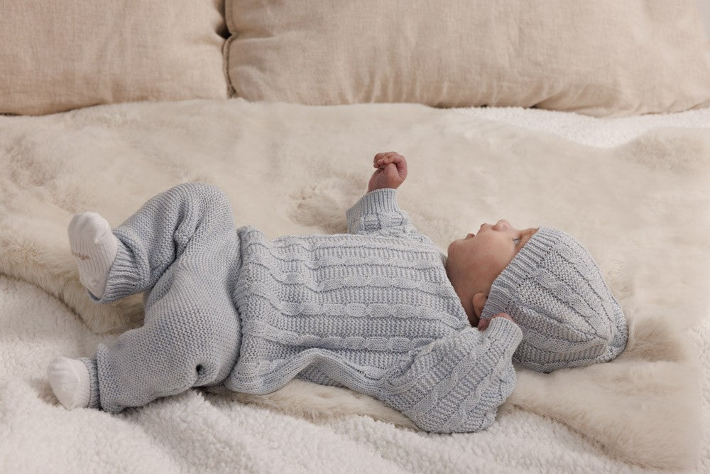 Feetje W25  W2513 Broek gebreid - The Knits Blauw melange 52202456