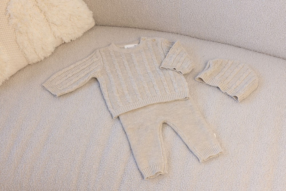 Feetje W25  W2513 Broek gebreid - The Knits Taupe melange 52202458