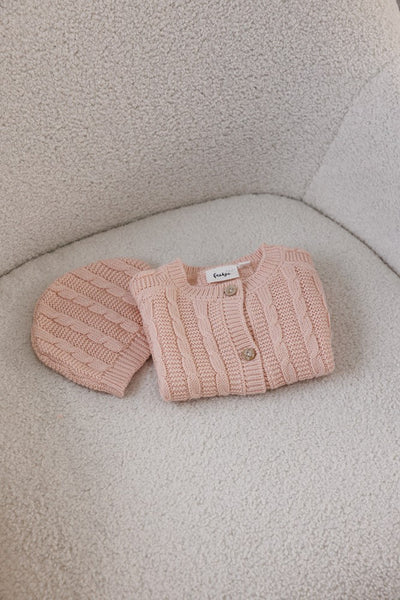 Feetje W25  W2513 Mutsje gebreid - The Knits Roze 53100709