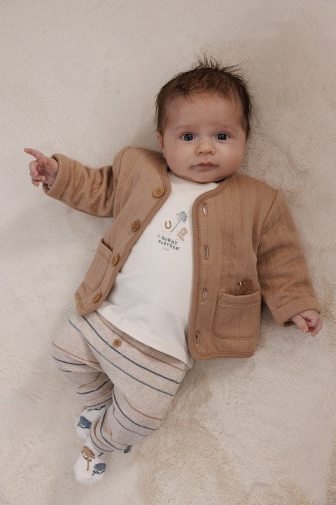 Feetje W25  W2514 Broek streep - Howdy Taupe melange 52202402