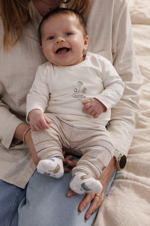 Feetje W25  W2514 Broek streep - Howdy Taupe melange 52202402