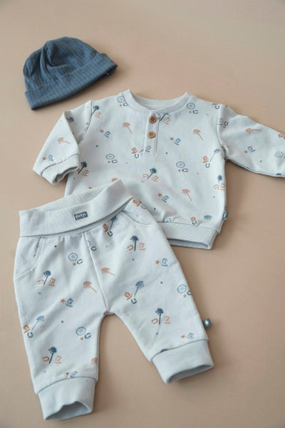 Feetje W25  W2514 Mutsje rib - Howdy Blauw 53100692